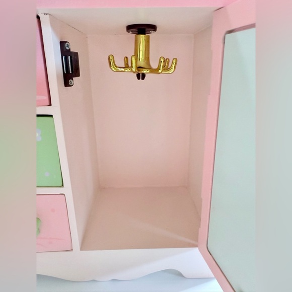Maggie Miller Children’s Collection Wood Jewelry Box Pink Dresser Owls Flowers - Picture 12 of 14